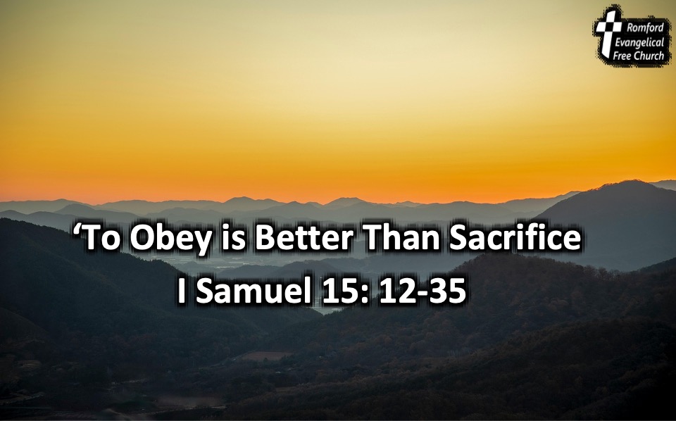 To Obey Is Better Than Sacrifice